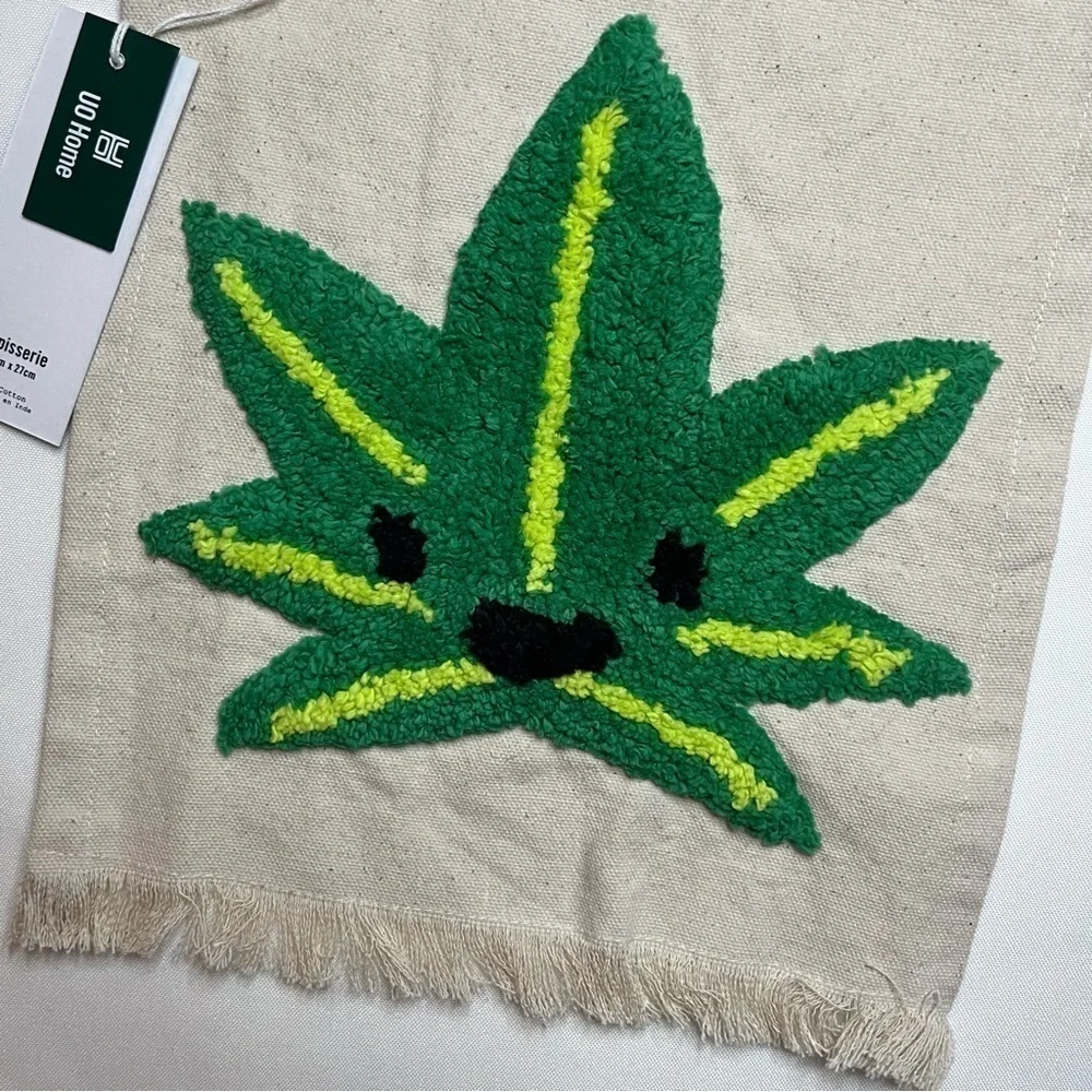 Urban Outfitters Mini Tufted Flag Textured Mary Jane 100% Cotton Tapestry NWT